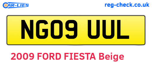NG09UUL are the vehicle registration plates.