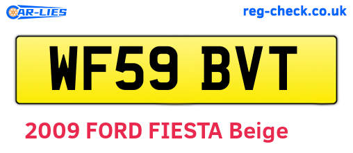 WF59BVT are the vehicle registration plates.