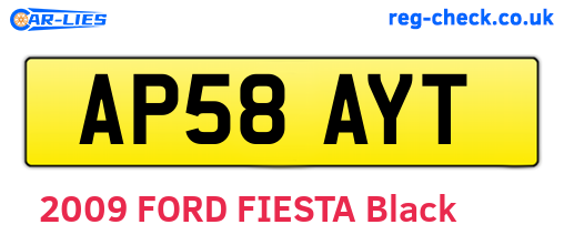 AP58AYT are the vehicle registration plates.
