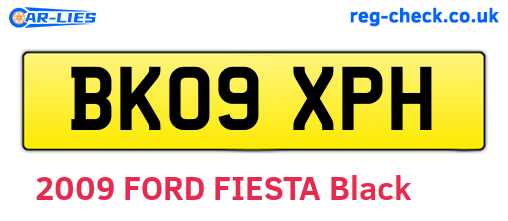 BK09XPH are the vehicle registration plates.