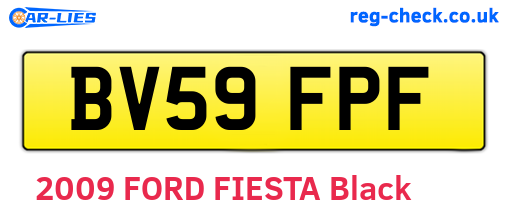 BV59FPF are the vehicle registration plates.