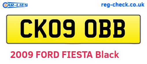 CK09OBB are the vehicle registration plates.