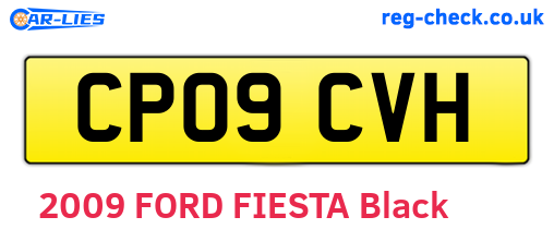 CP09CVH are the vehicle registration plates.