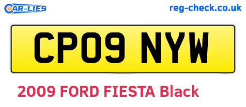 CP09NYW are the vehicle registration plates.