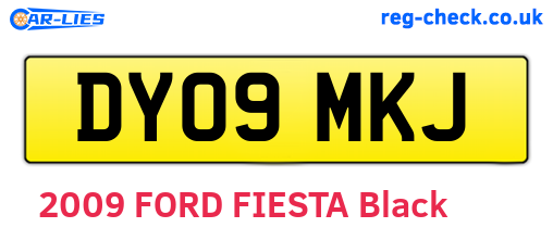 DY09MKJ are the vehicle registration plates.