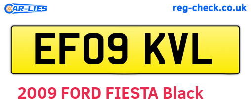 EF09KVL are the vehicle registration plates.