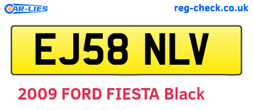 EJ58NLV are the vehicle registration plates.