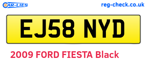 EJ58NYD are the vehicle registration plates.