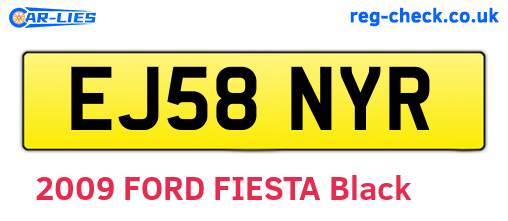 EJ58NYR are the vehicle registration plates.