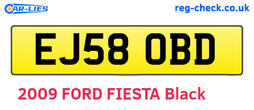 EJ58OBD are the vehicle registration plates.