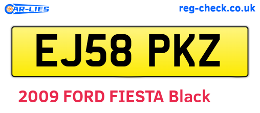 EJ58PKZ are the vehicle registration plates.