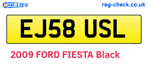 EJ58USL are the vehicle registration plates.