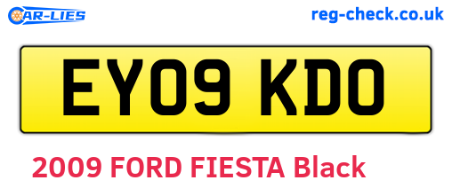 EY09KDO are the vehicle registration plates.