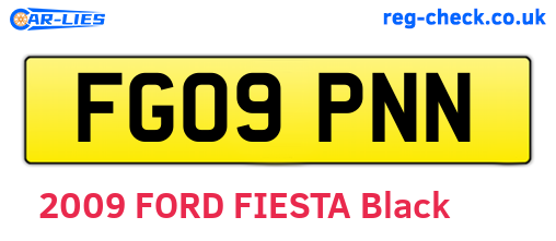 FG09PNN are the vehicle registration plates.