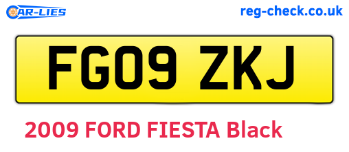 FG09ZKJ are the vehicle registration plates.