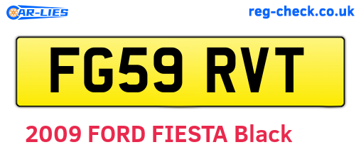 FG59RVT are the vehicle registration plates.