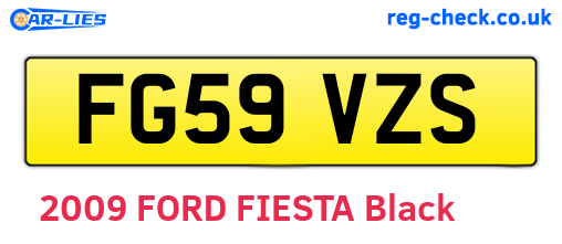 FG59VZS are the vehicle registration plates.