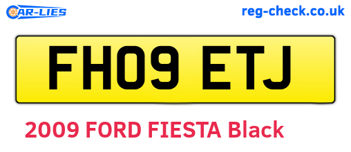 FH09ETJ are the vehicle registration plates.