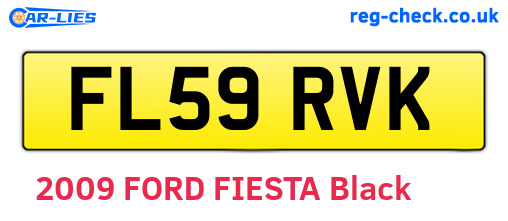 FL59RVK are the vehicle registration plates.