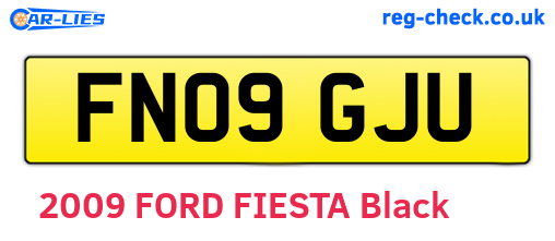 FN09GJU are the vehicle registration plates.