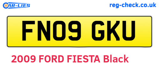 FN09GKU are the vehicle registration plates.