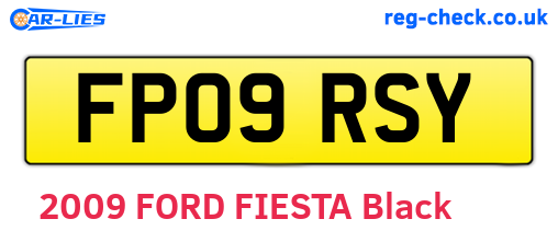 FP09RSY are the vehicle registration plates.