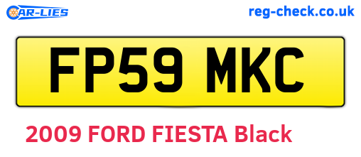 FP59MKC are the vehicle registration plates.