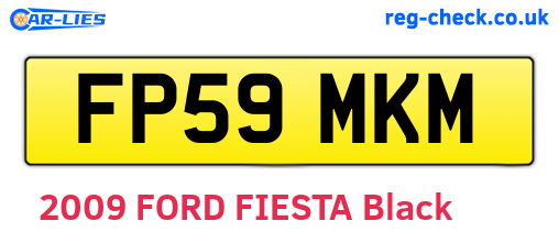 FP59MKM are the vehicle registration plates.