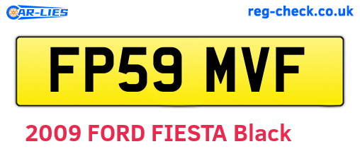 FP59MVF are the vehicle registration plates.