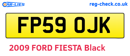FP59OJK are the vehicle registration plates.