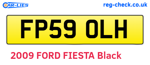 FP59OLH are the vehicle registration plates.