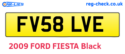 FV58LVE are the vehicle registration plates.