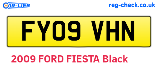 FY09VHN are the vehicle registration plates.