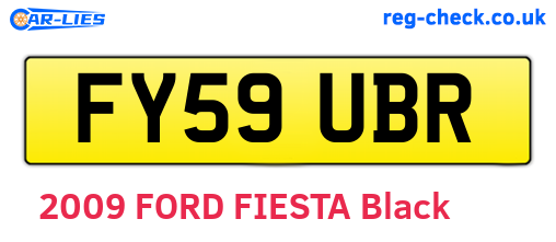 FY59UBR are the vehicle registration plates.