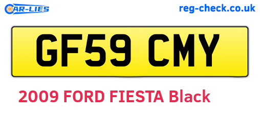GF59CMY are the vehicle registration plates.