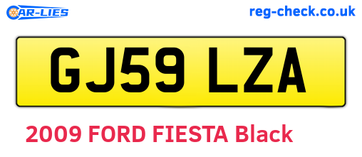 GJ59LZA are the vehicle registration plates.