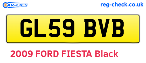 GL59BVB are the vehicle registration plates.
