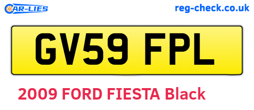 GV59FPL are the vehicle registration plates.