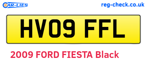 HV09FFL are the vehicle registration plates.
