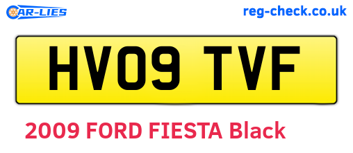 HV09TVF are the vehicle registration plates.