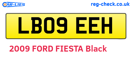 LB09EEH are the vehicle registration plates.