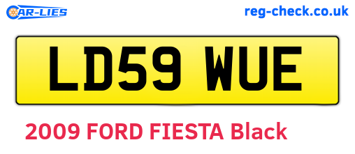 LD59WUE are the vehicle registration plates.