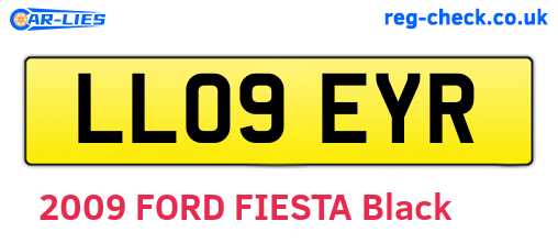 LL09EYR are the vehicle registration plates.