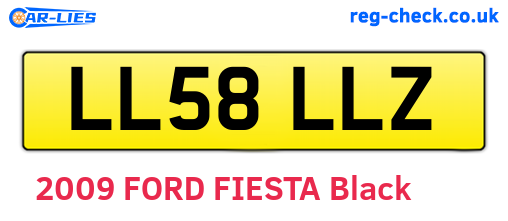 LL58LLZ are the vehicle registration plates.