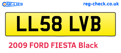 LL58LVB are the vehicle registration plates.