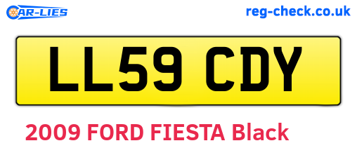 LL59CDY are the vehicle registration plates.