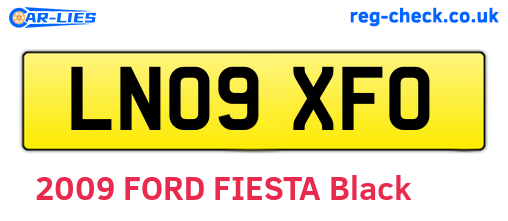 LN09XFO are the vehicle registration plates.