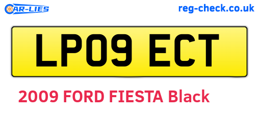 LP09ECT are the vehicle registration plates.