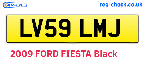 LV59LMJ are the vehicle registration plates.
