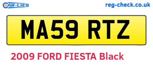 MA59RTZ are the vehicle registration plates.